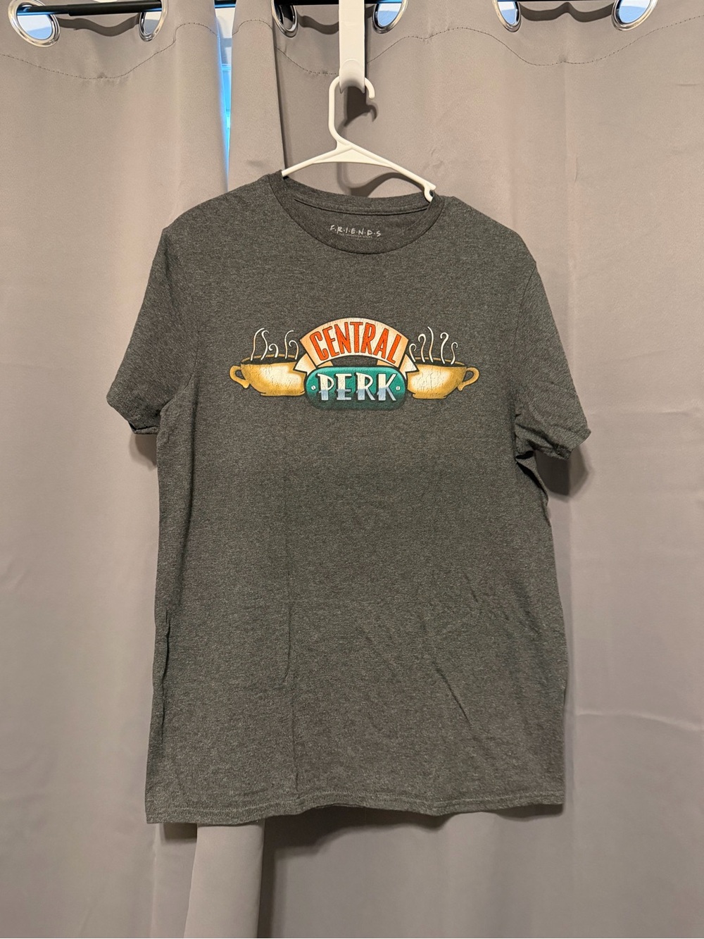 Friends Central Perk Gray Graphic Tee Men Size Medium